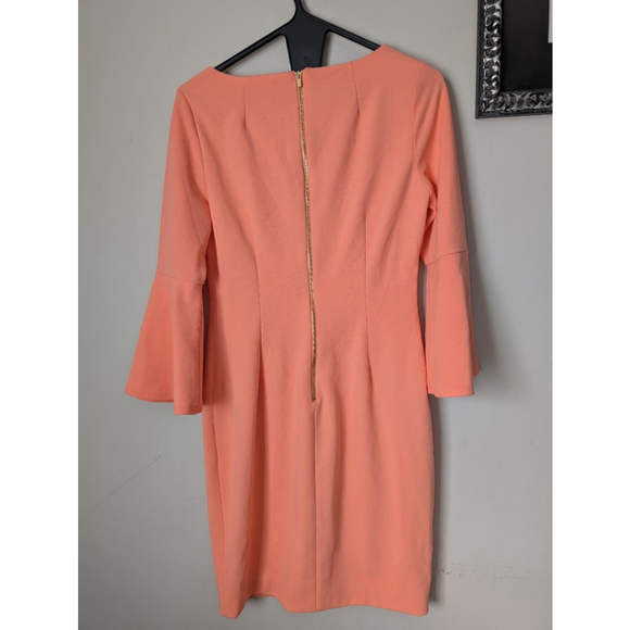 Calvin Klein Coral Long Sleeve Dress Size 4, Women's - Picture 5 of 6